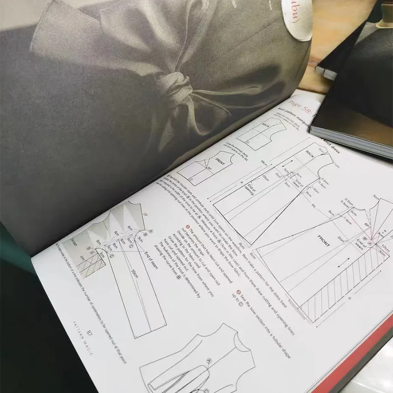Vista en perspectiva del juego completo de patrones Japanese Tomoko