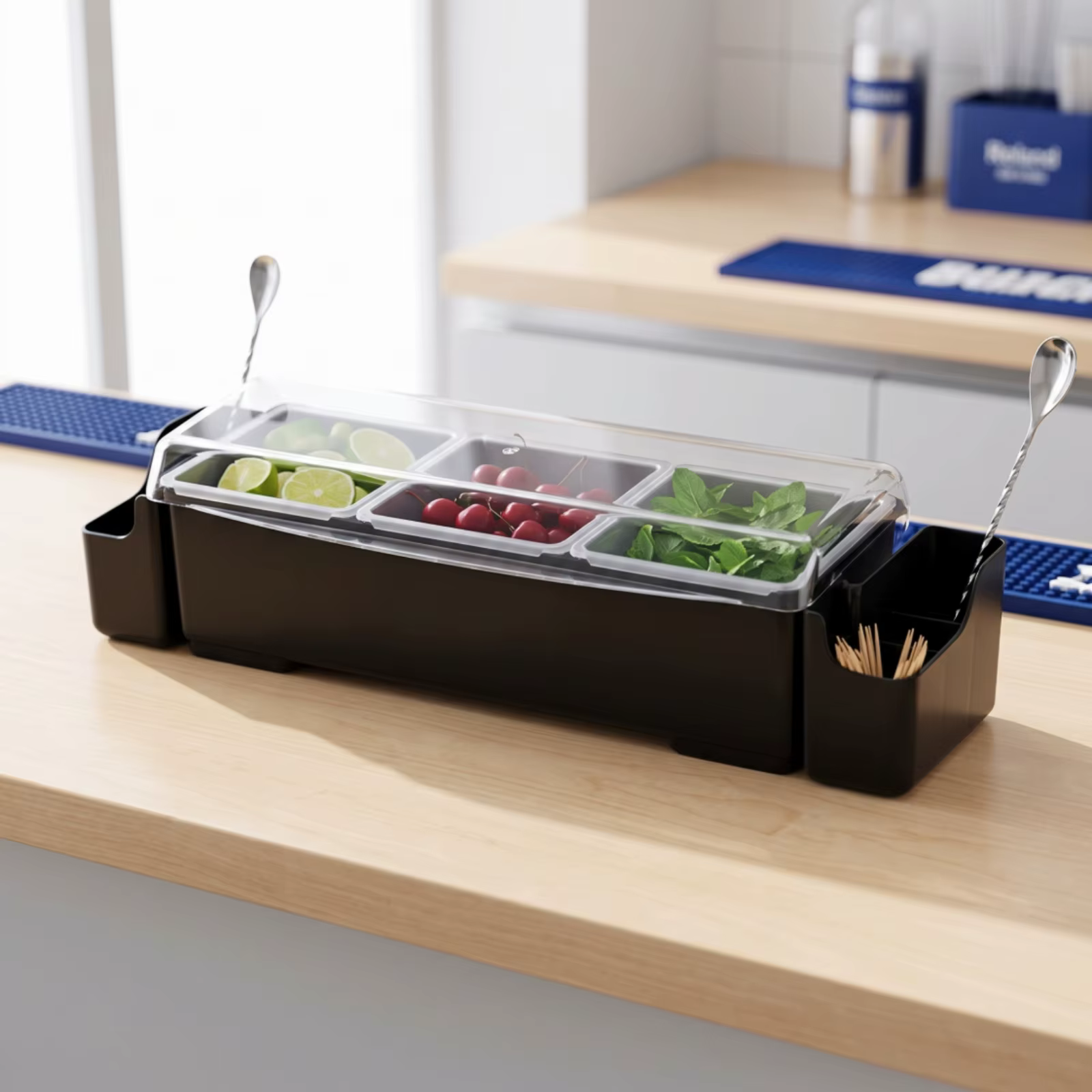 Organizador de snacks con tapa transparente para gatos y perros - imagen 5