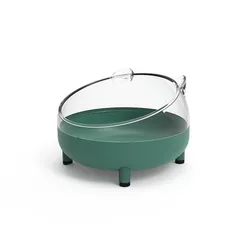 Caja de arena antisalpicaduras para hámster, chinchillas y gerbillas