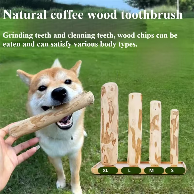 Juguete masticable de madera de café para perros - imagen 4