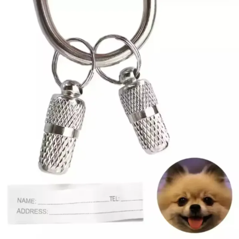 Collar de tubo con etiqueta de identificación instalada