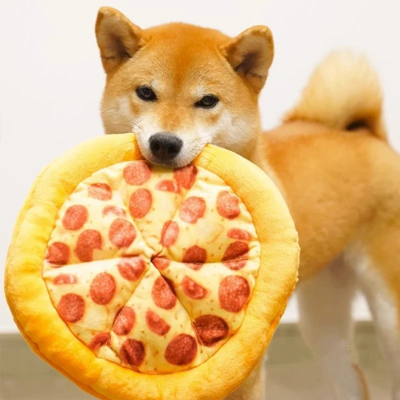 Chirrador y peluche - pizza