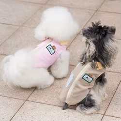 Chaqueta retro de retazos para perros y gatos – Abrigo suave de verano