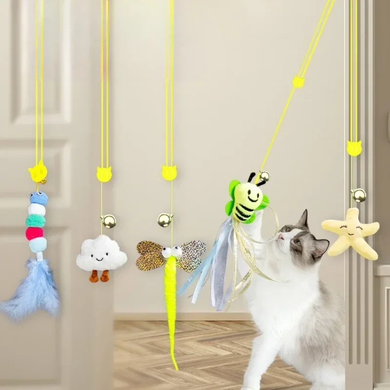 Columpio adhesivo para gatos con campana
