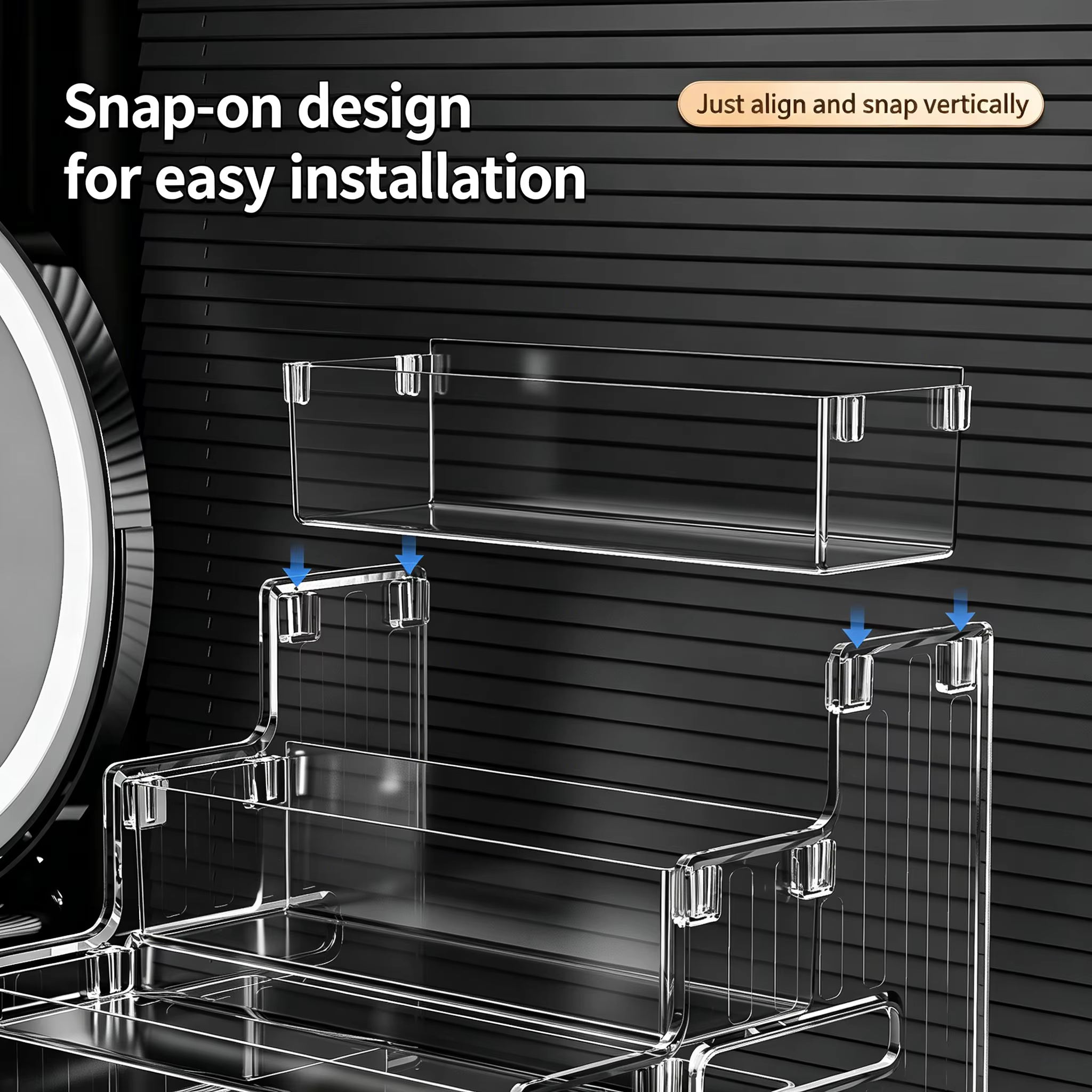Estante organizador de baño para gatos y perros, extraíble - imagen 4