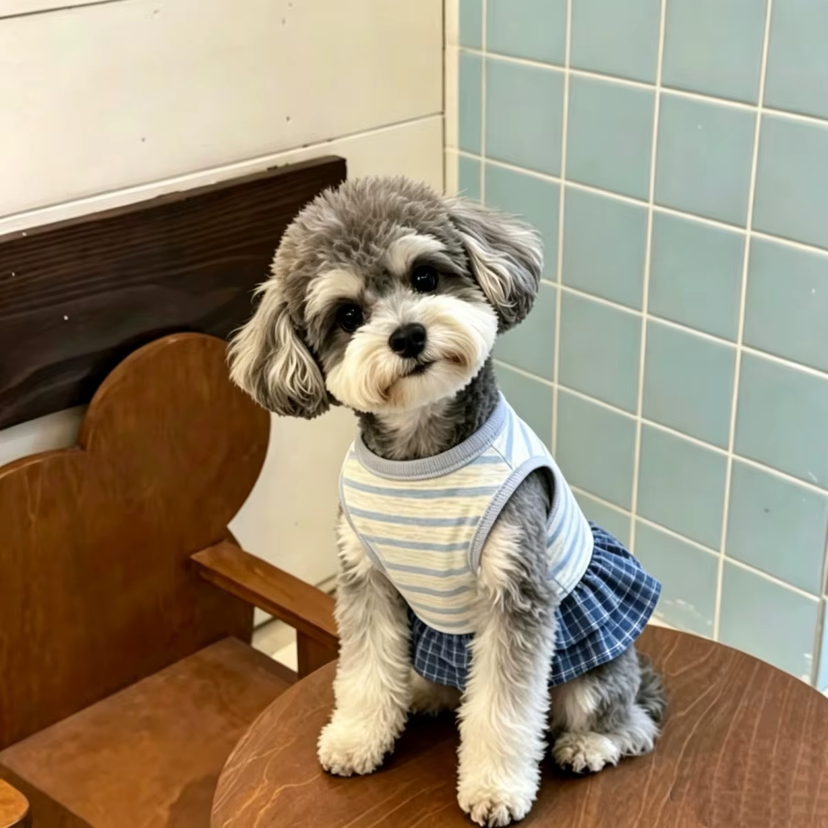 Vestido de princesa con lazo para gato y perro – Transpirable - imagen 4