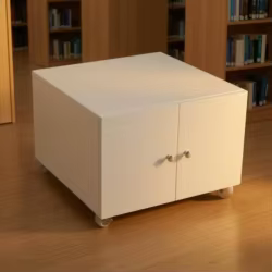 Mueble de almacenamiento metálico con puertas para gatos y perros