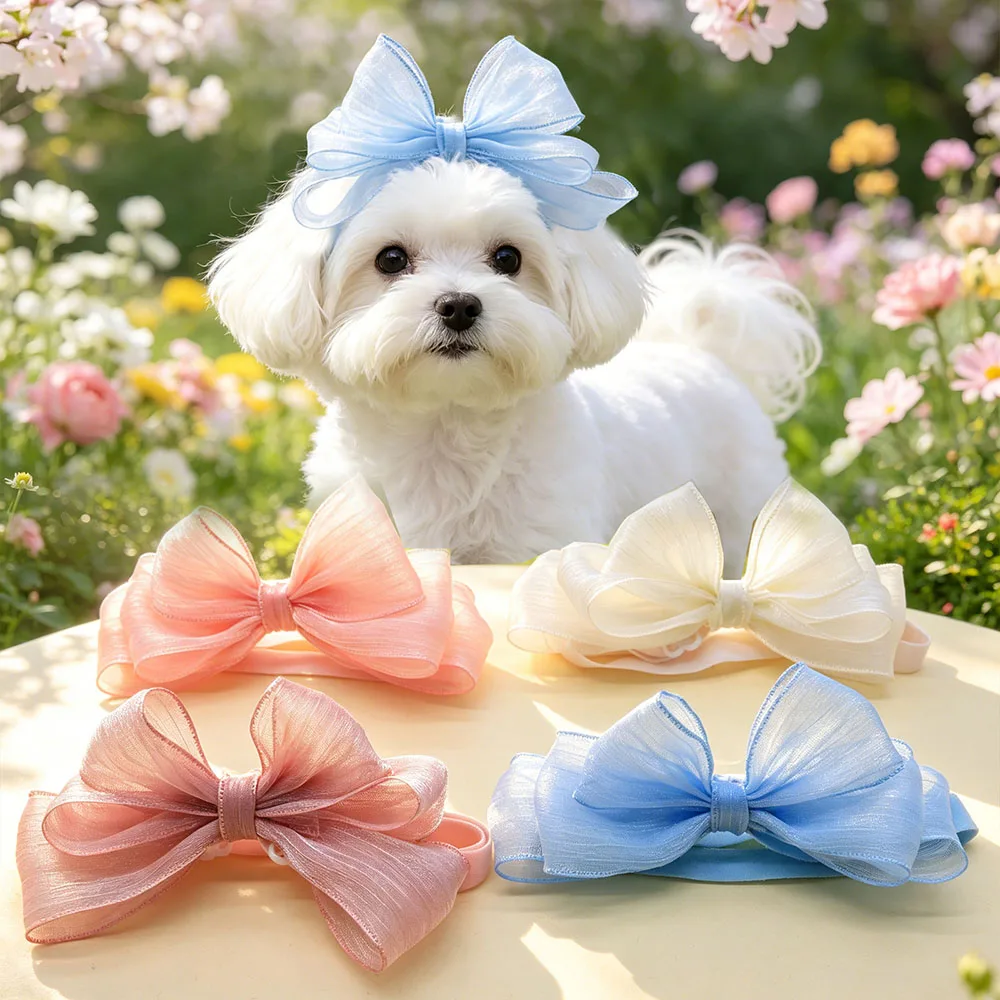 Lazos artesanales ajustables para pelo de perros y gatos - imagen 5
