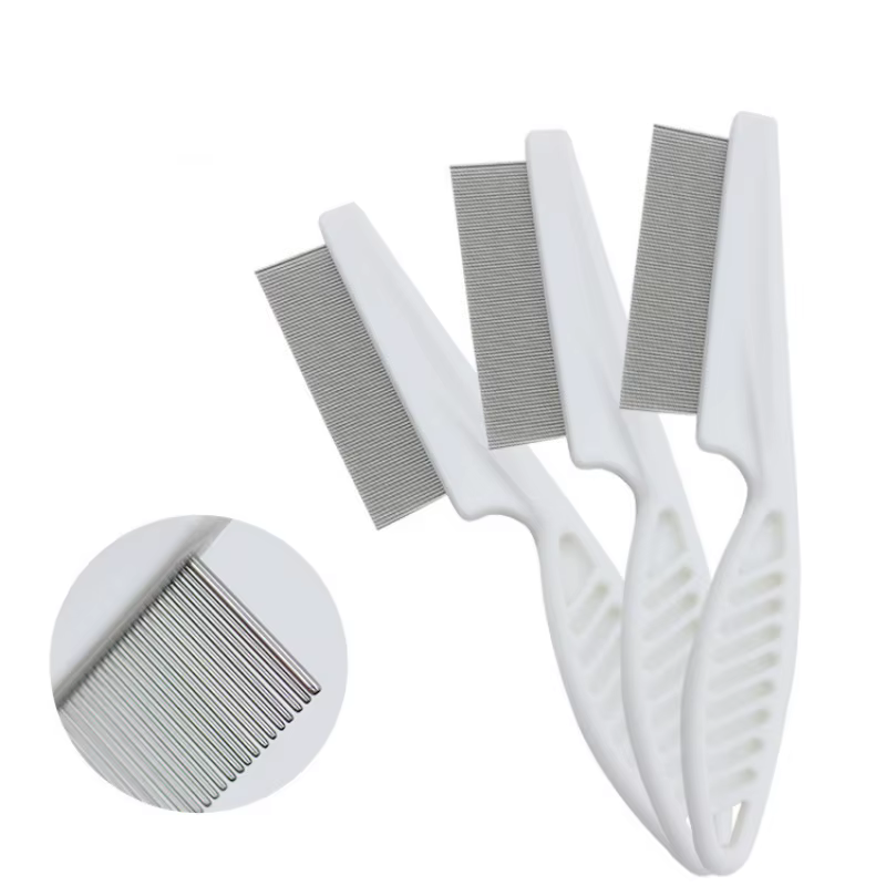 Set Peine y Cepillo Anti Pulgas para Gatos – Acero Inoxidable y Quita Pelo