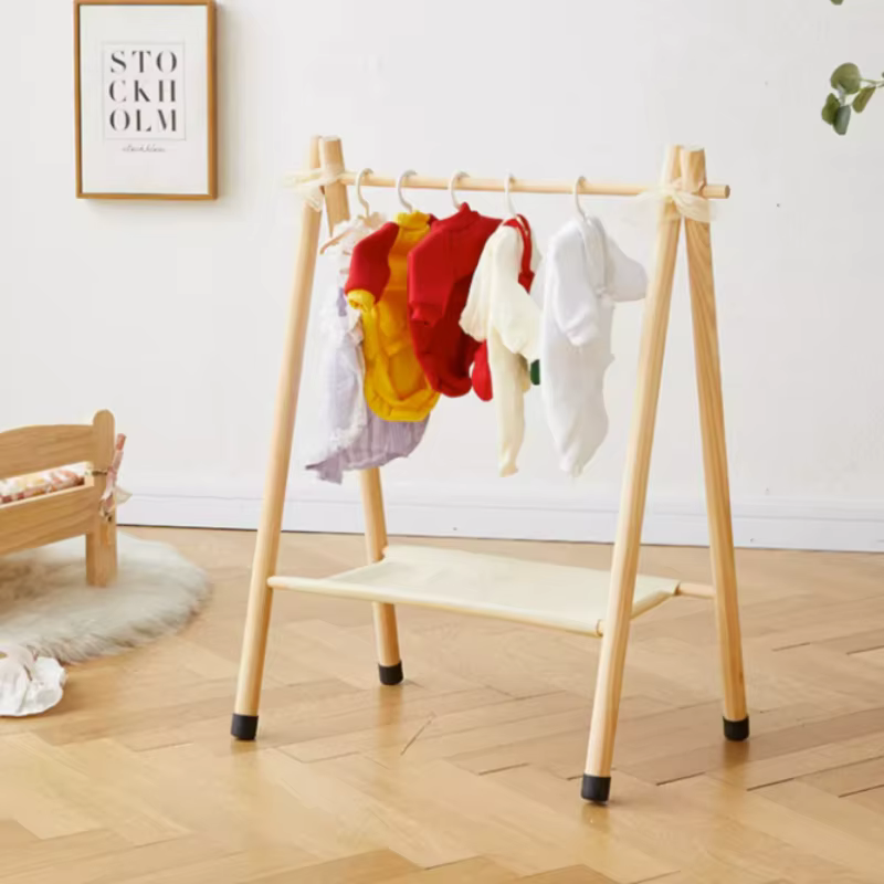 Perchero de pie de madera maciza para gatos y perros, balcón - imagen 2