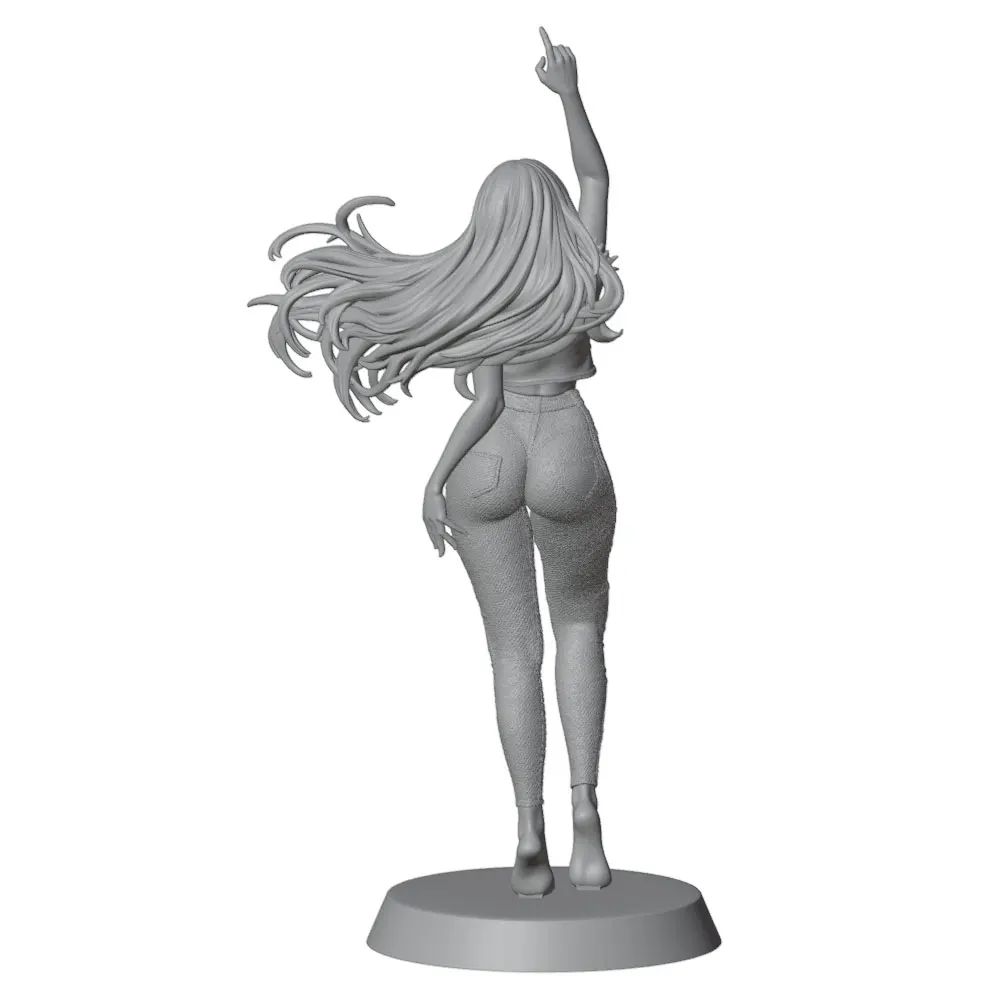 Kit figura resina 1/24 75 mm chica GK sin pintar ni montar - imagen 2