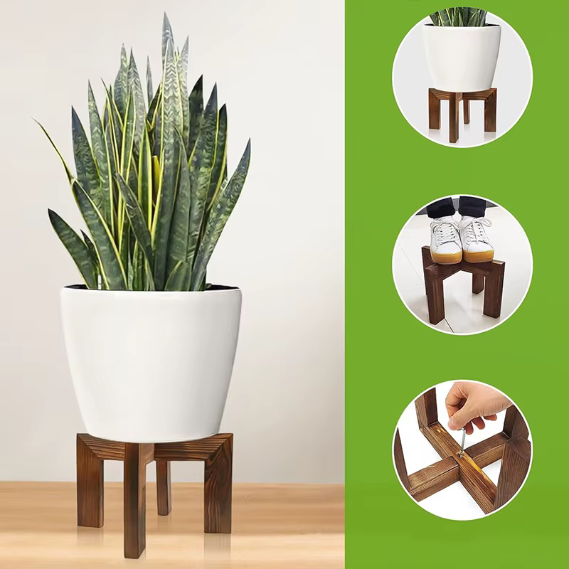 Soporte de Madera para Macetas y Bonsáis – Bandejas y Estante de Jardín - imagen 3