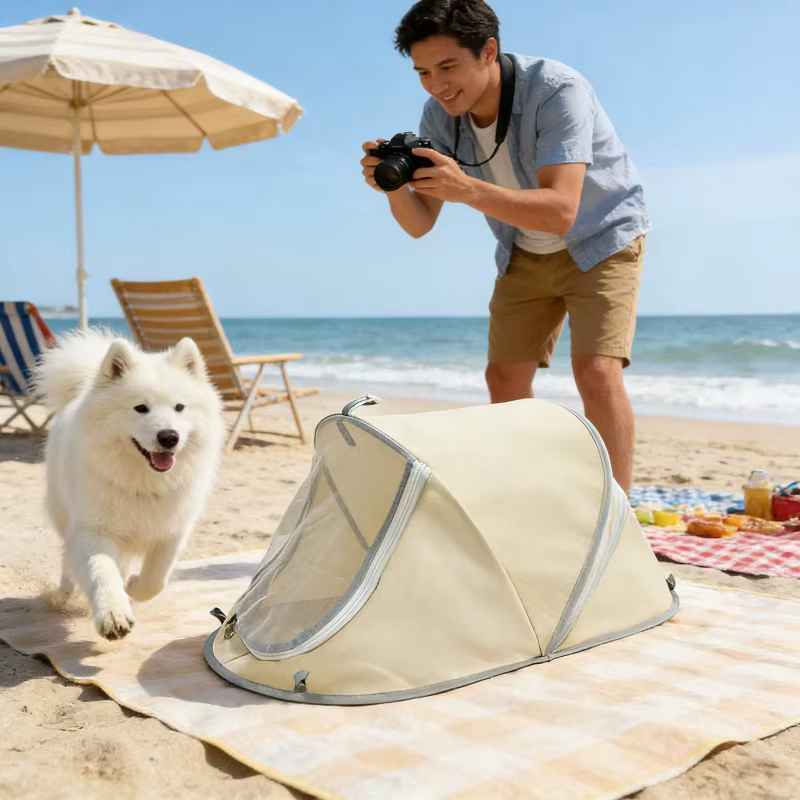 Caseta plegable impermeable para perros pequeños y medianos - imagen 2