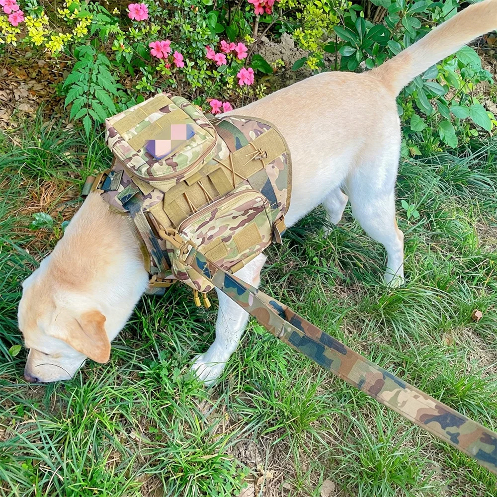 Bolsas Molle desmontables para chaleco táctico de perro, porta botella - imagen 5