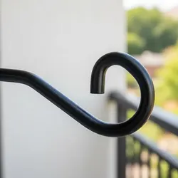 Gancho para colgar plantas montado en pared resistente al óxido