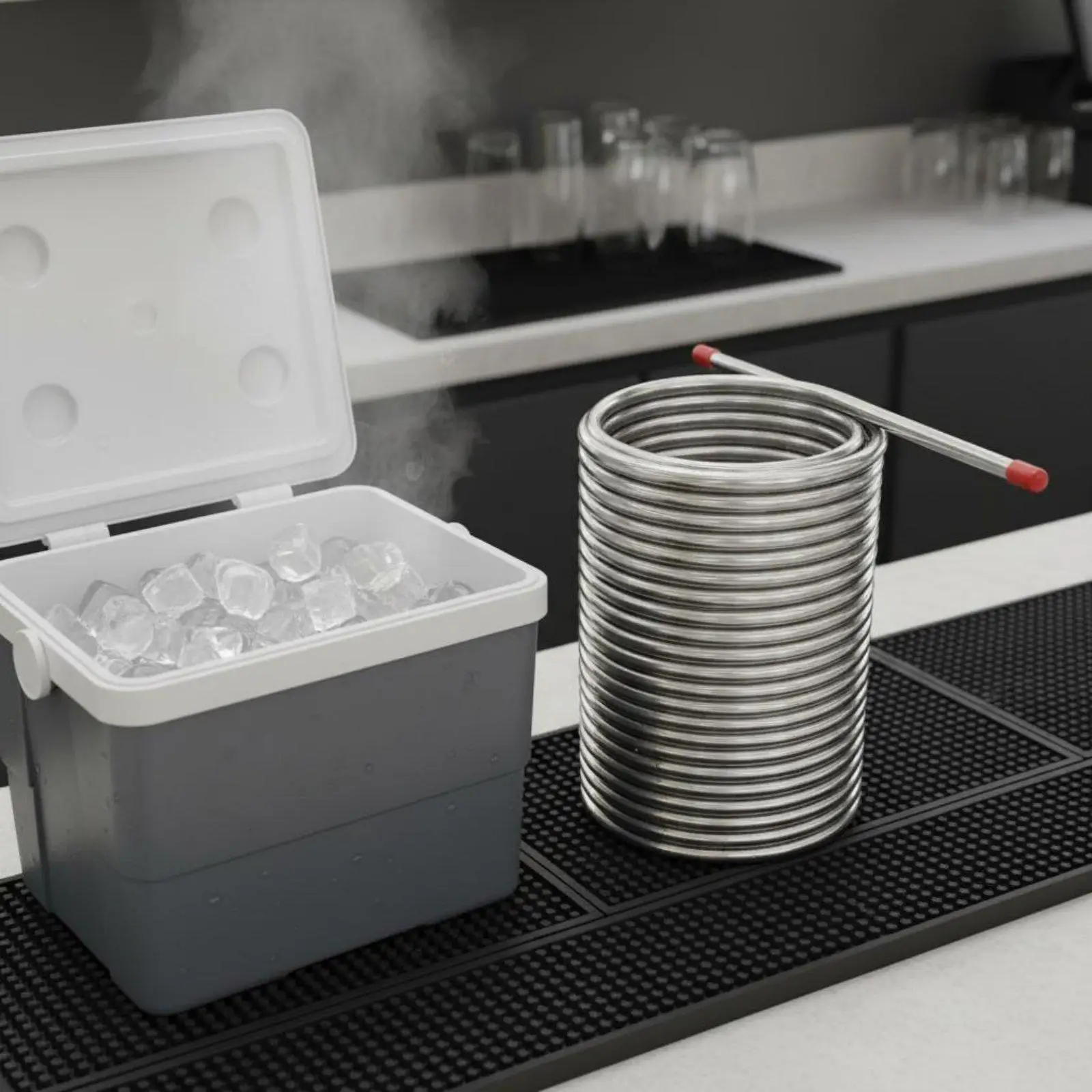 Enfriador de Cerveza Acero Inox Bobina Doble Bucle Recortable - imagen 2