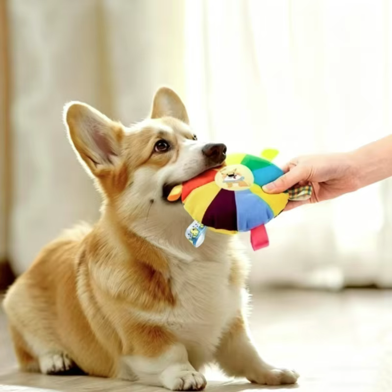 Juguete sonoro de peluche para cachorros – Resiste mordidas - imagen 4
