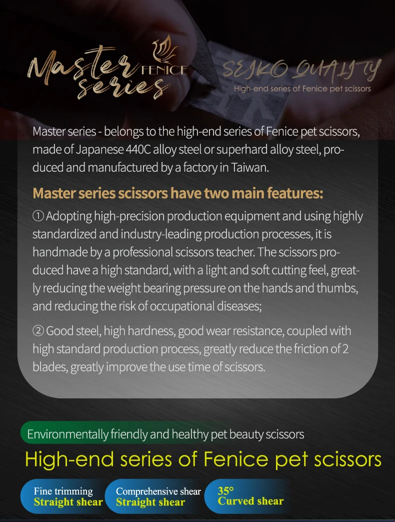 Set completo de tijeras caninas Fenice Master Series