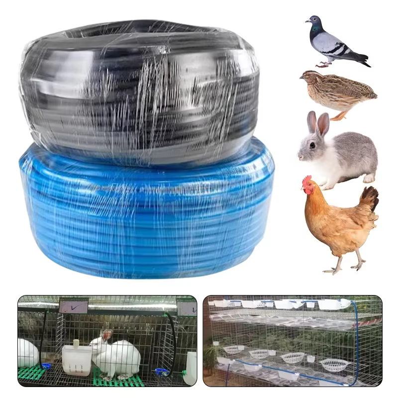 Bebedero colgante para aves de corral con tubo de agua - imagen 5