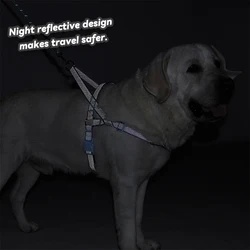 Arnés antirones para perro reflectante y antiestrangulamiento
