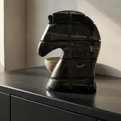 Estatua de Caballo Geométrica en Resina para Decoración