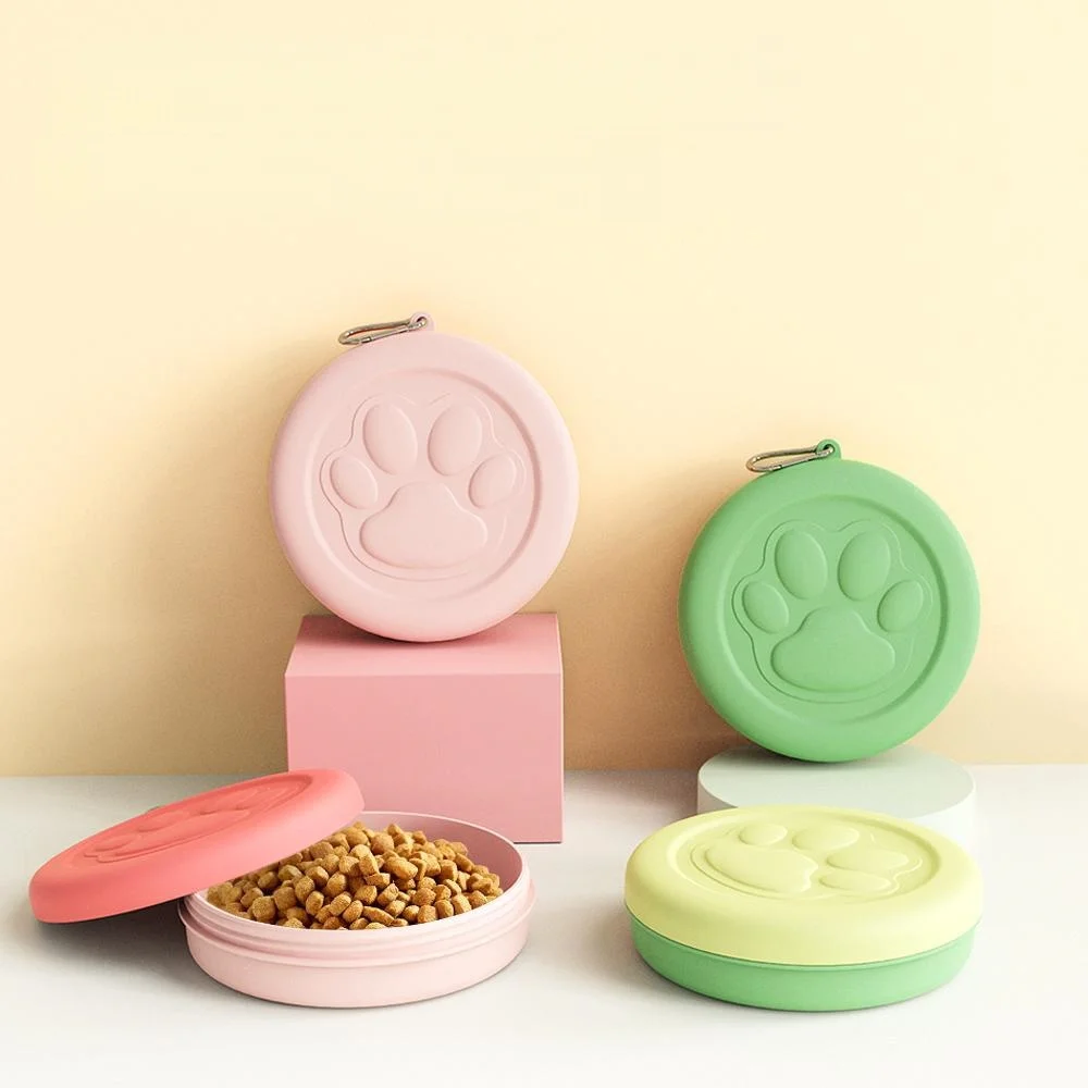 Tazón portátil 2 en 1 para gatos y perros: comida y agua con compartimento para premios - imagen 4