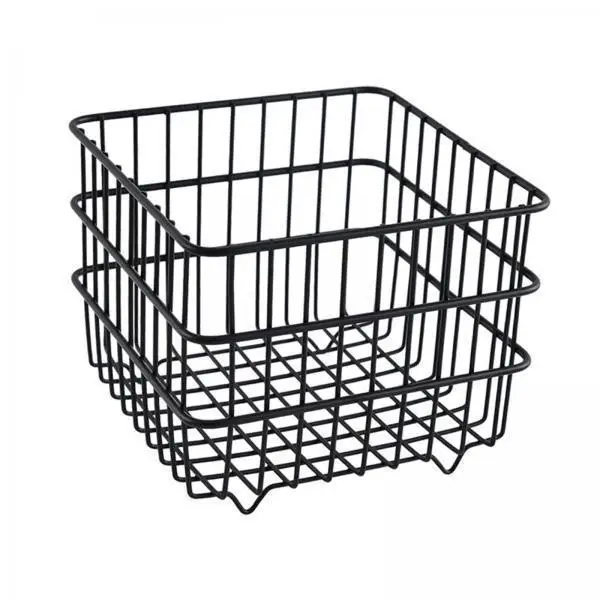 Cesta organizadora metálica para alimentos de mascota – Storage basket negro