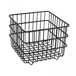 Cesta organizadora metálica para alimentos de mascota – Storage basket negro