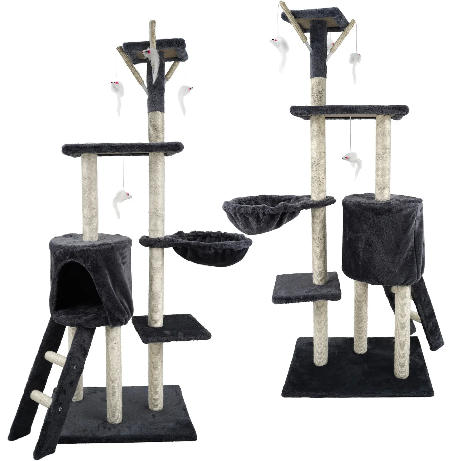 Plataforma superior y columna rascadora con sisal resistente
