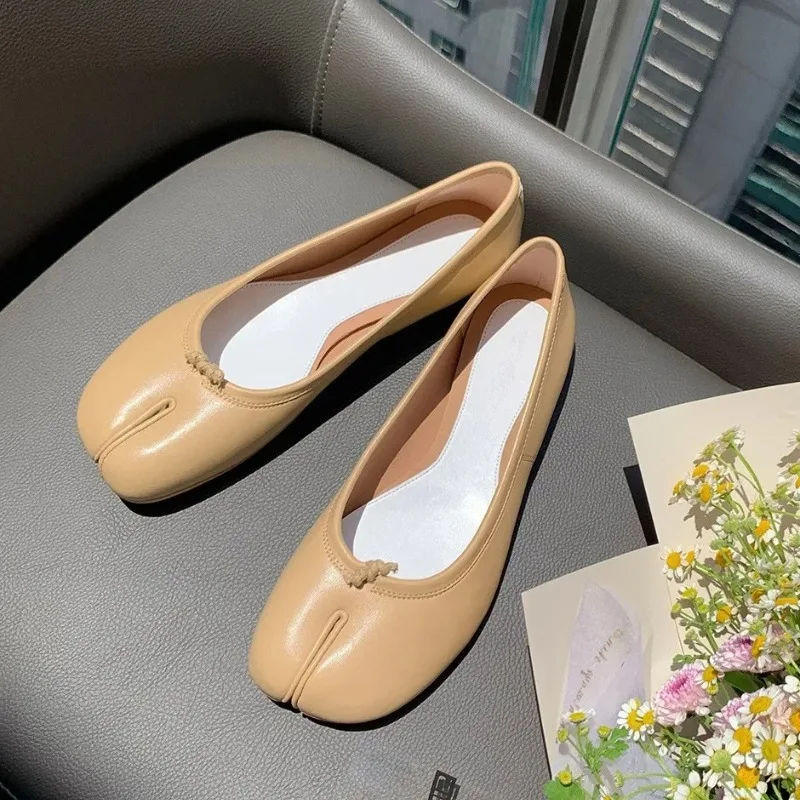 Mocasines de cuero para mujer – Zapatos planos elegantes sin cordones - imagen 5