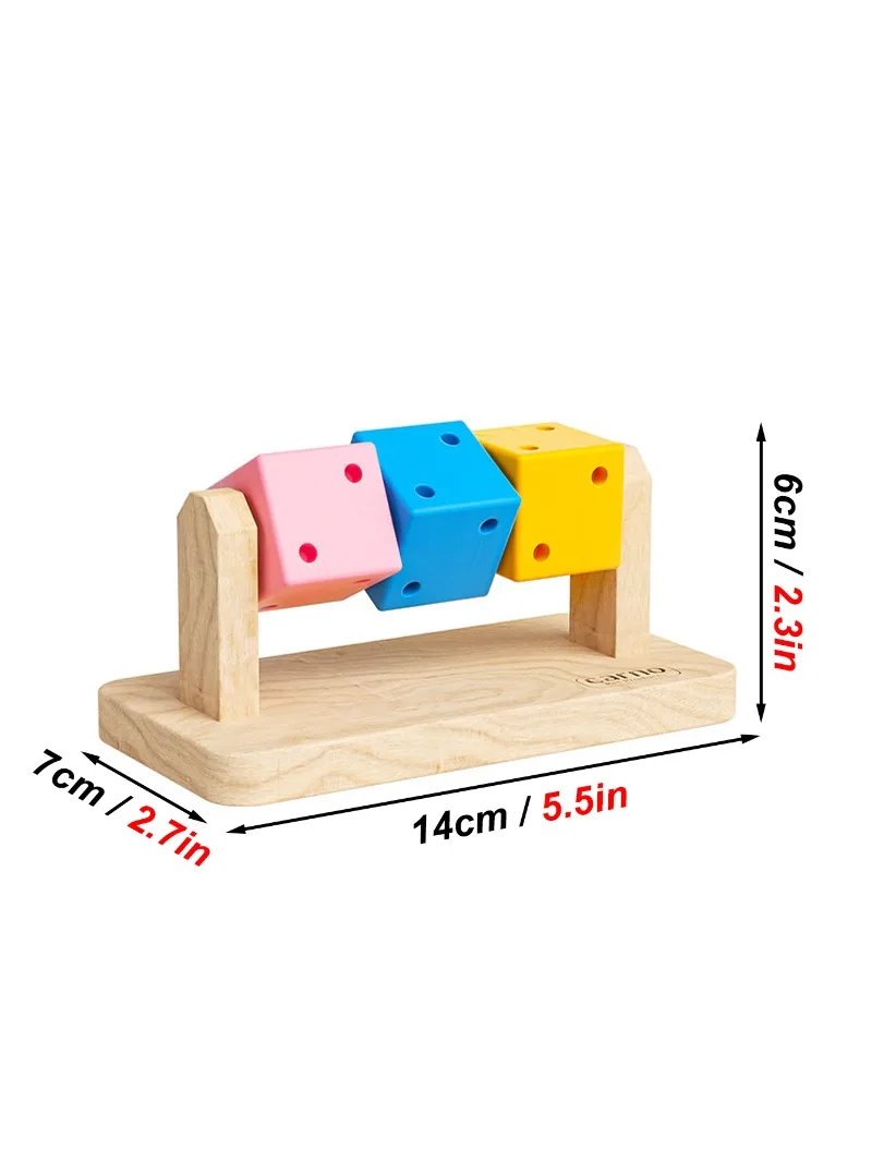 Juguete colorido para hamsters y pájaros