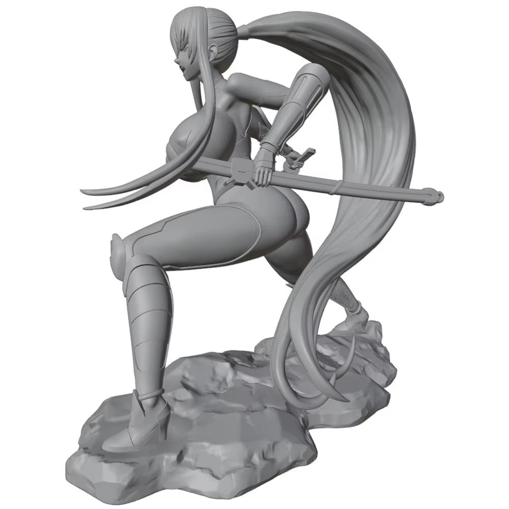 Figura Anime GK 1/27 sin Pintar – Miniatura 75mm para Modelismo - imagen 2