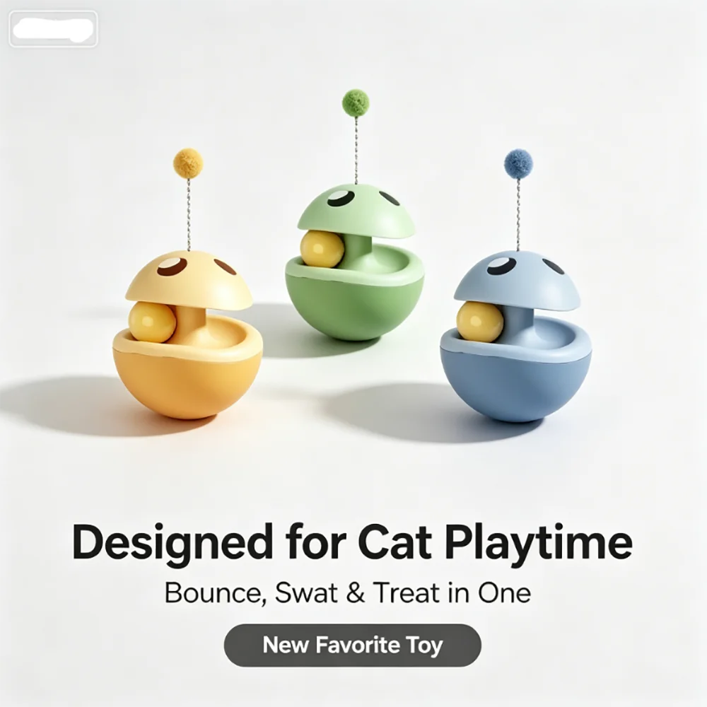 Dúo de Juguetes Interactivos para Gatos: Dispensador de Golosinas y Pelota de Sisal - imagen 5
