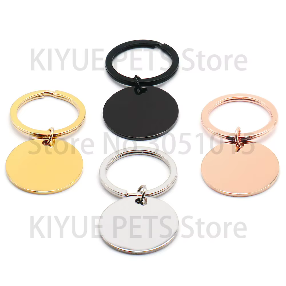 Chapitas identificativas redondas antipérdida para perros y gatos - imagen 5