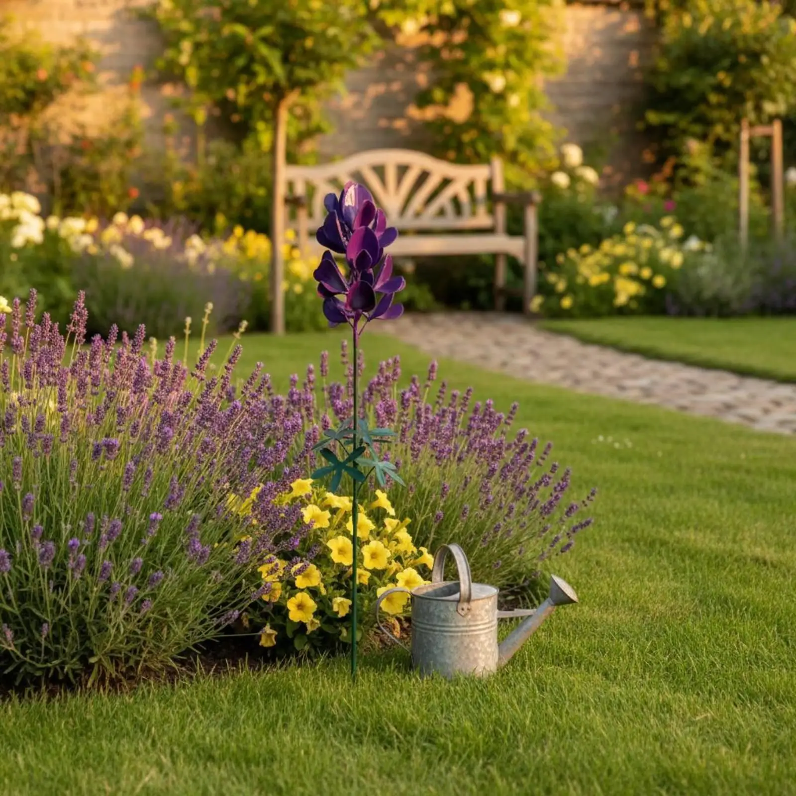 Flor de metal resistente a la intemperie para jardín y patio - imagen 4