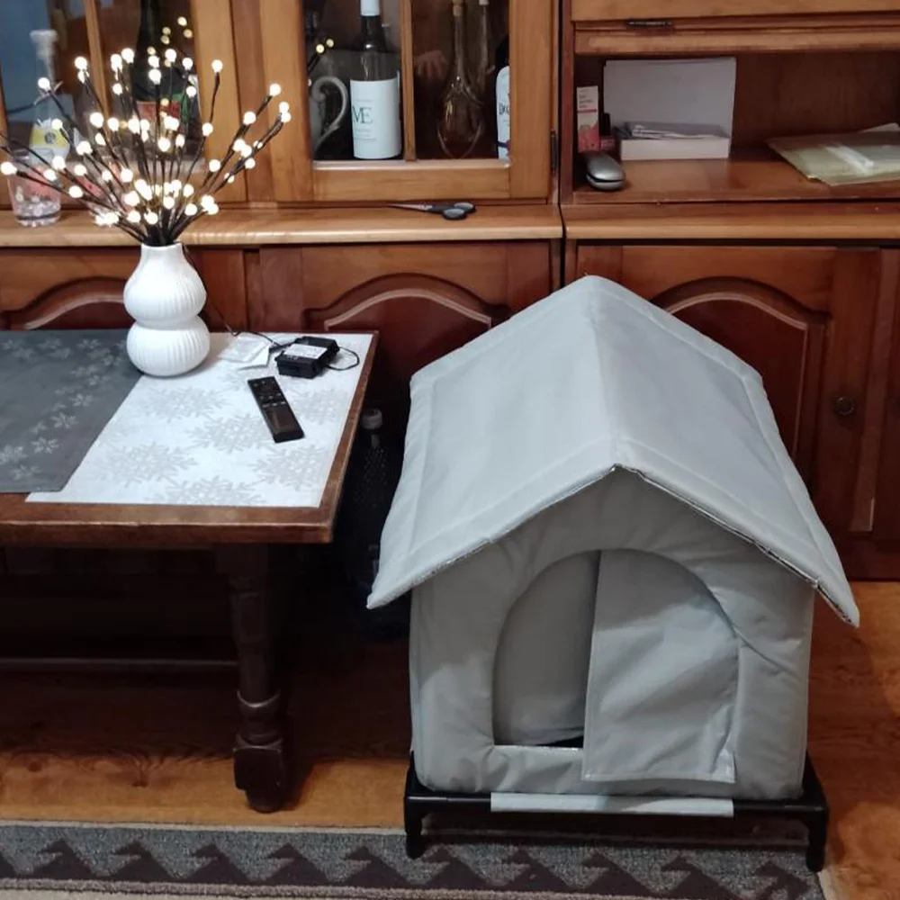 Estructura elevada de la casa para gatos