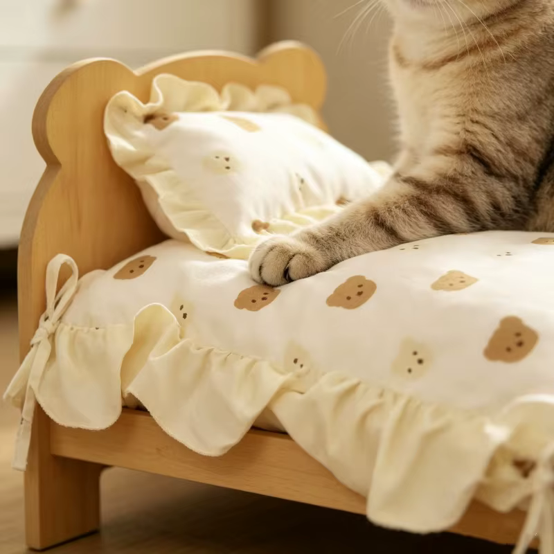 Rascador para Gatos de Madera con Diseño de Osito – Fijo a Techo - imagen 5