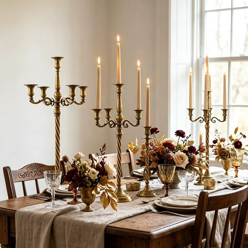 Candelabro decorativo de brazos para eventos, comedor y sala - imagen 3