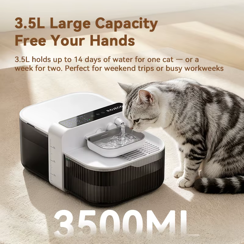 Bebedero Inalámbrico para Gatos - Fuente de Agua Automática 3.5L - imagen 3