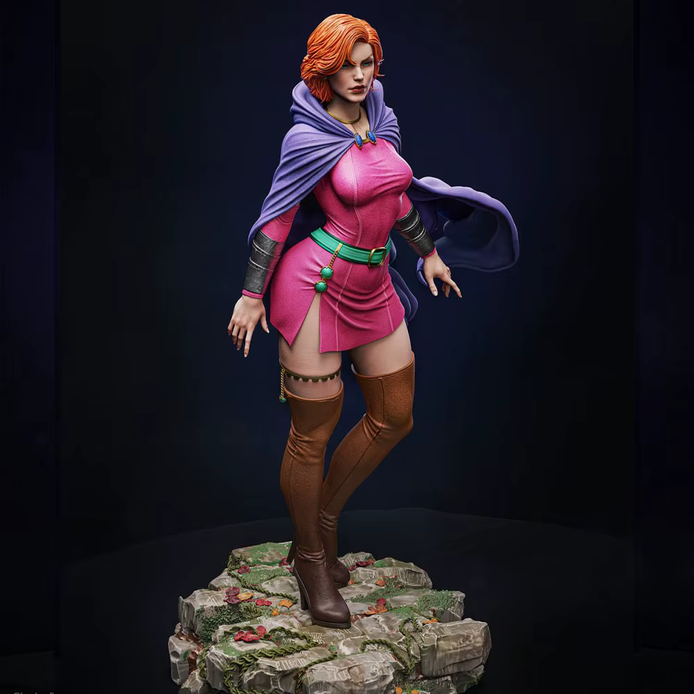 Miniatura GK de estatua de personaje anime gris, sin montar y pintar - imagen 4