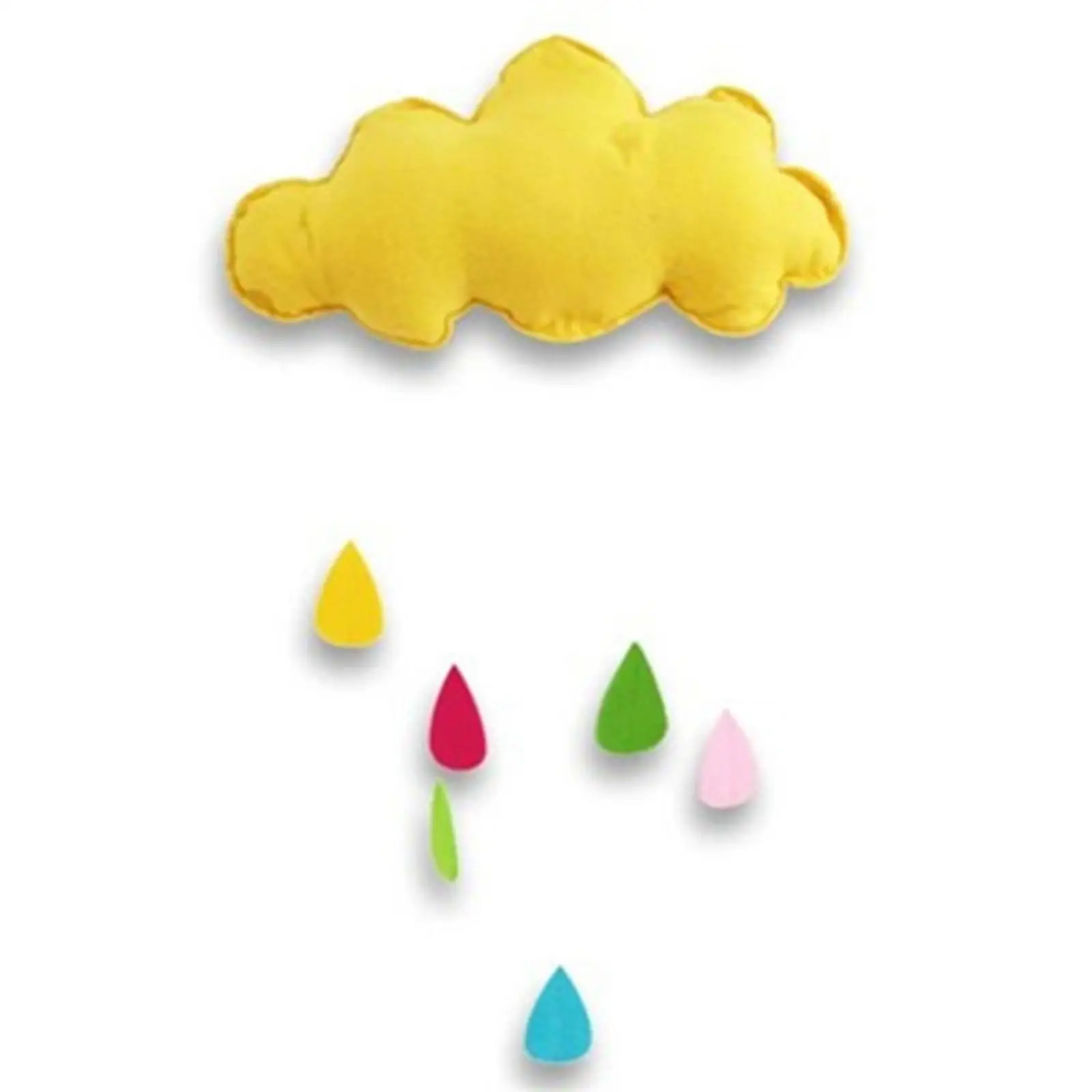 Decoración colgante de nubes para habitación infantil, 5 piezas - imagen 2