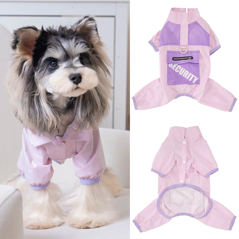 Chaqueta impermeable para perros y gatos oso de peluche primavera - imagen 2