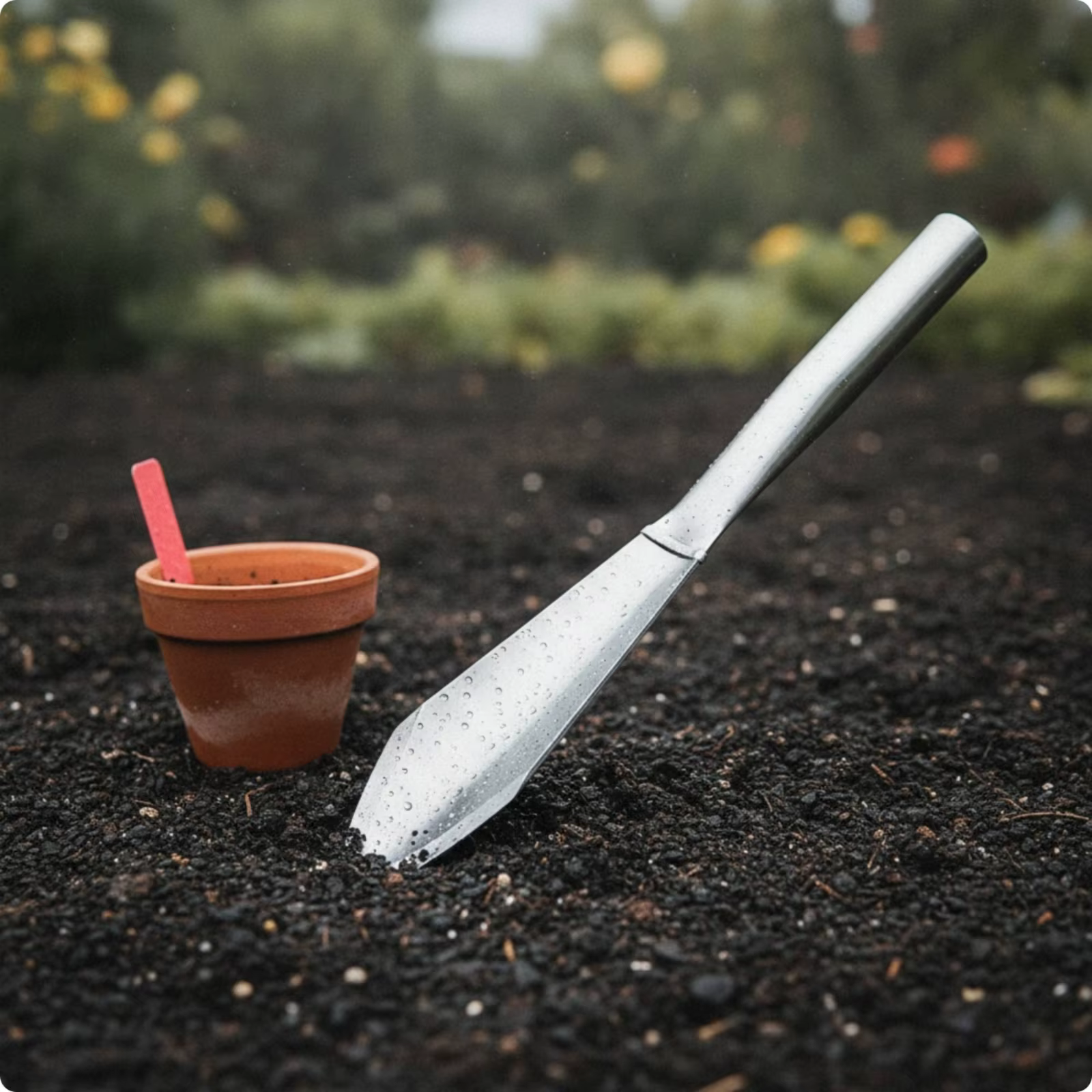 Pala para trasplantar resistente a la oxidación, herramienta de jardín - imagen 2