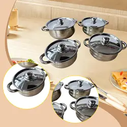 Olla de acero inoxidable para comida de gatos y perros, rápida