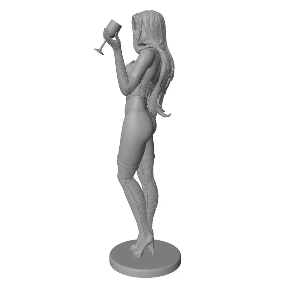 Detalle de la figura de cabello largo