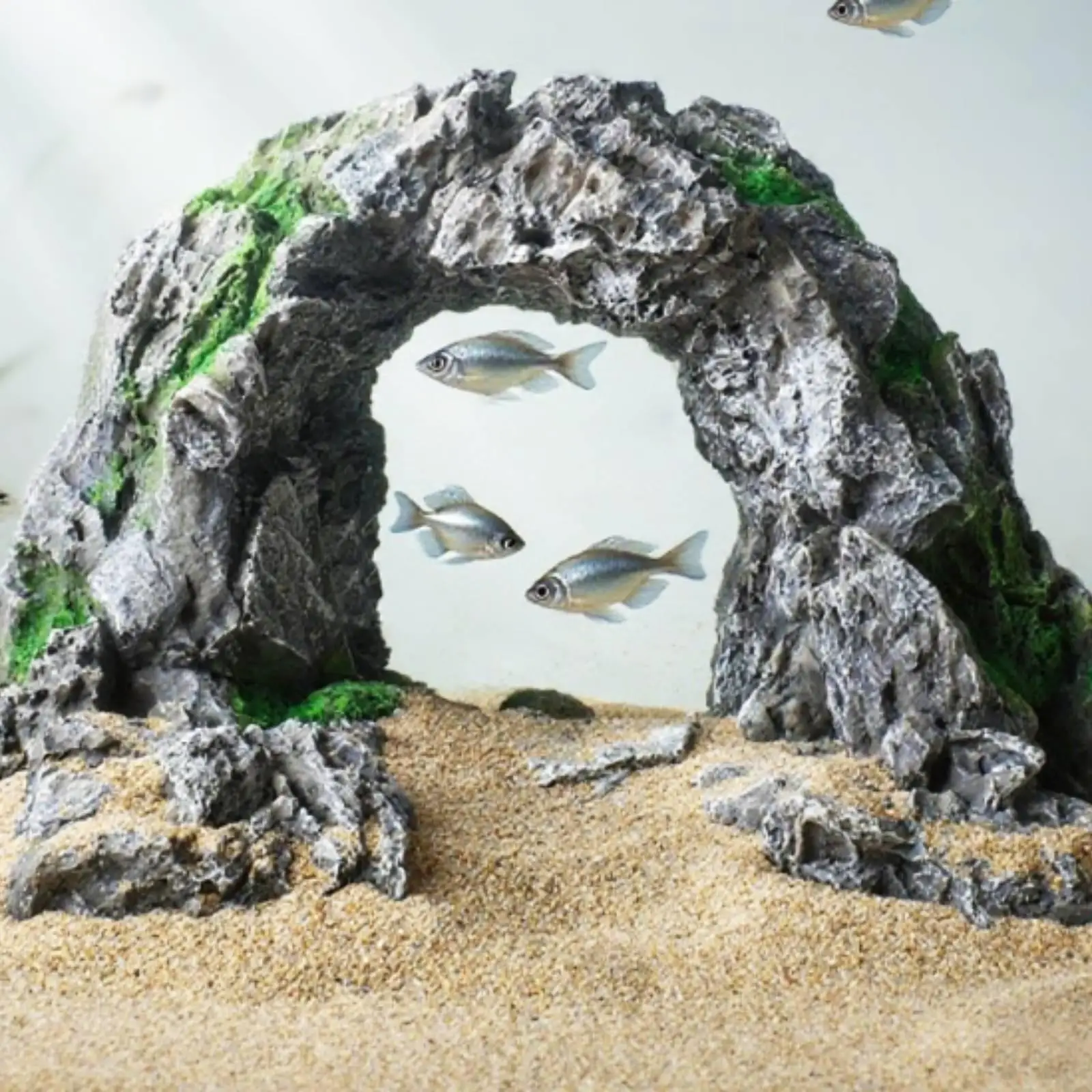 Decoración acuario roca rugosa: refugio realista para peces