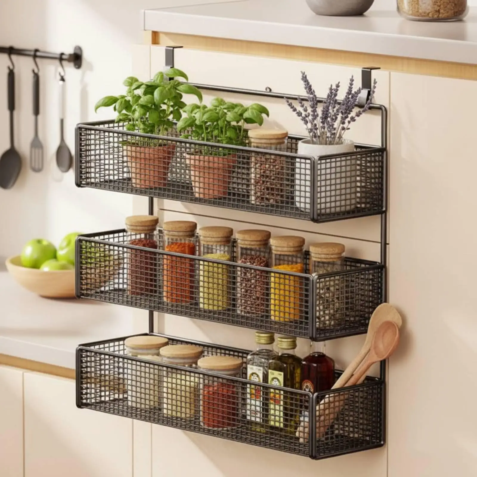 Estante ajustable para gabinete de cocina – Organizador despensa gran capacidad - imagen 2