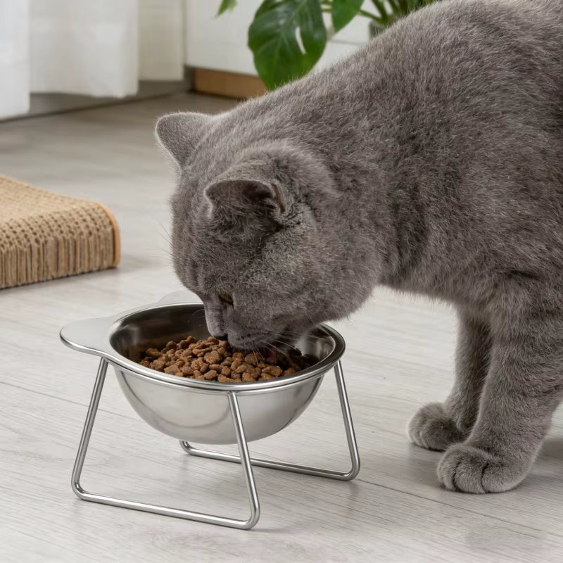 Comedero Elevado para Gatos en Acero Inoxidable 304 - imagen 2