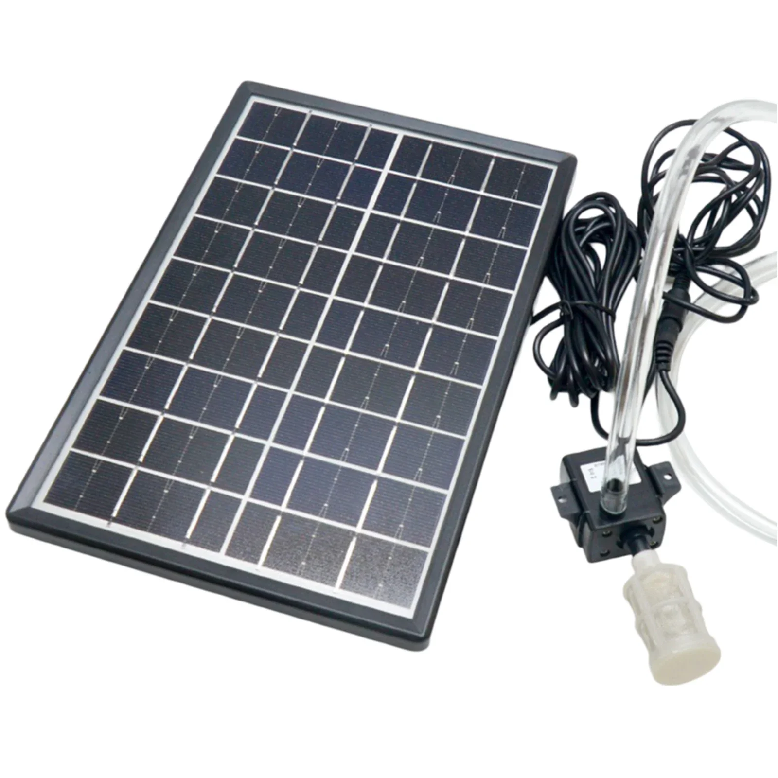 Bomba de agua solar con panel montado
