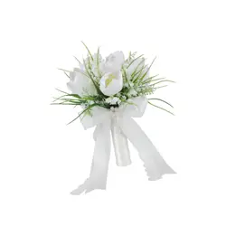 Decoración floral para centros de mesa en recepción de compromiso
